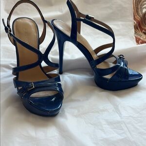 Nine West Women's Blue Strappy Sandals